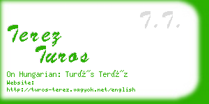 terez turos business card